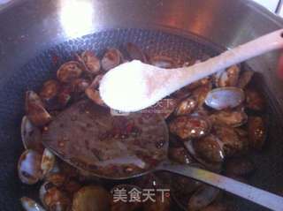 辣炒花甲的做法步骤:9