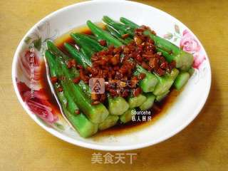 白灼秋葵的做法步骤:5