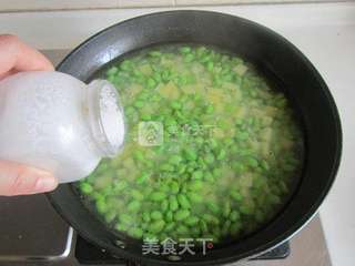 火腿鱼块佐豆泥的做法步骤:3
