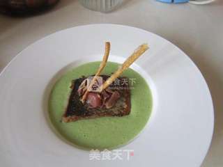 火腿鱼块佐豆泥的做法步骤:9