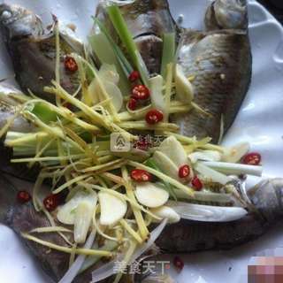 清蒸鲫鱼的做法步骤:3