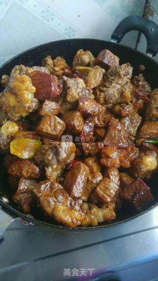 冰糖红烧牛肉牛尾的做法步骤:12