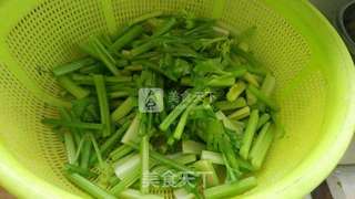 香干炒肉的做法步骤:3