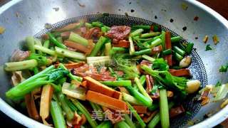 香干炒肉的做法步骤:11