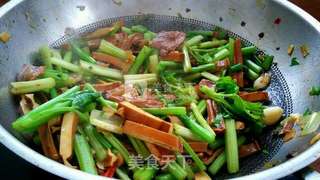 香干炒肉的做法步骤:10