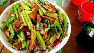 香干炒肉的做法步骤:12