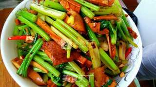 香干炒肉的做法步骤:13