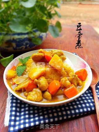 咖喱鸡肉饭的做法步骤:13