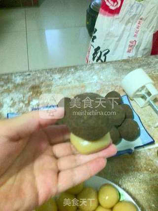 绿豆沙月饼的做法步骤:7