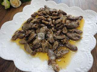 烧烤料炒鸡心的做法步骤:7