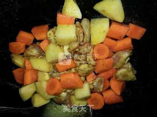 咖喱鸡肉饭的做法步骤:6
