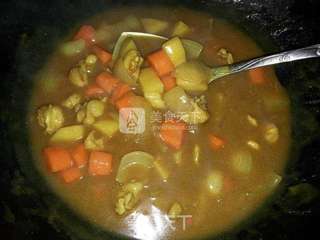 咖喱鸡肉饭的做法步骤:10