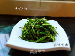 清炒豆角的做法步骤:6