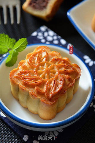 广式红豆沙月饼的做法步骤:16