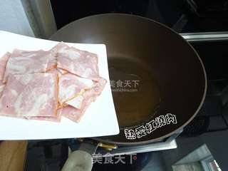 培根香菇油菜的做法步骤:4