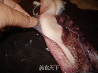 韭菜苔炒鱿鱼的做法步骤:15