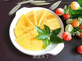 奶香玉米煎饼的做法步骤:7