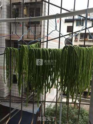 自制简易干豇豆的做法步骤:6