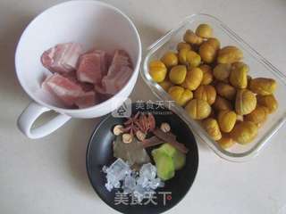 栗子红烧肉的做法步骤:3