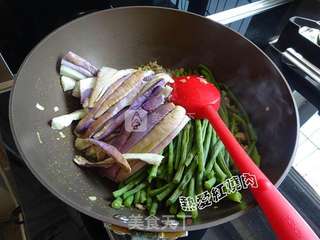 肉末茄子长豇豆的做法步骤:8