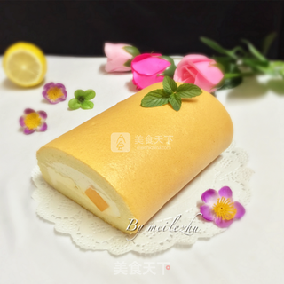 芒果奶油蛋糕卷的做法步骤:21