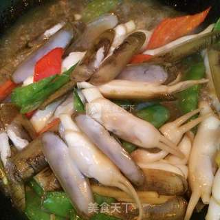 爆炒海蛏的做法步骤:6