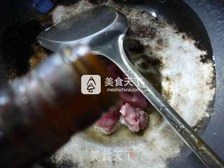 里脊肉青菜炒年糕的做法步骤:4