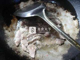里脊肉青菜炒年糕的做法步骤:5