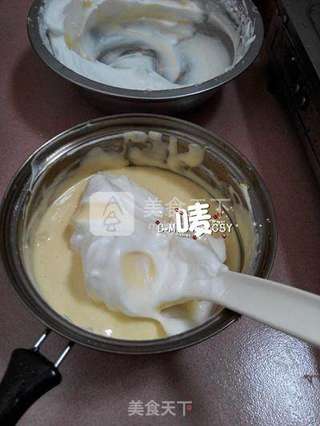 烫面蛋糕的柔软【蜜桃蛋糕卷】的做法步骤:5