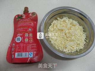 空气炸锅版披萨饼的做法步骤:6