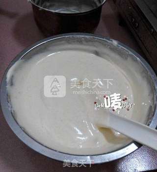 烫面蛋糕的柔软【蜜桃蛋糕卷】的做法步骤:6