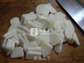 里脊肉青菜炒年糕的做法步骤:2
