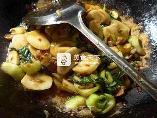 里脊肉青菜炒年糕的做法步骤:12