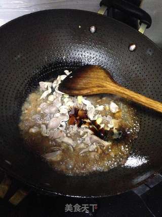 孜然尖椒炒鸡胗的做法步骤:4