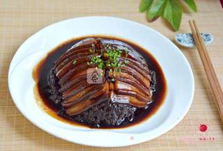 梅菜扣肉的做法步骤:19