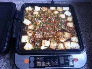 电饼铛煎豆腐的做法步骤:7