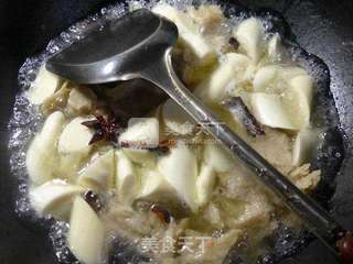 烤麸烧茭白的做法步骤:7