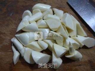 烤麸烧茭白的做法步骤:4