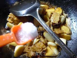 烤麸烧茭白的做法步骤:12