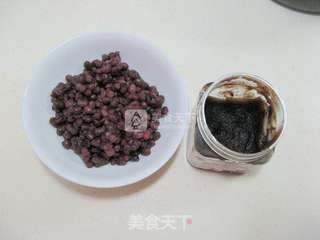 奶油拉花红豆玫瑰羹的做法步骤:2