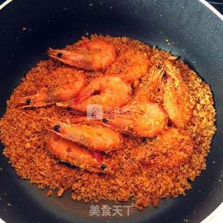 黄金炒虾的做法步骤:13