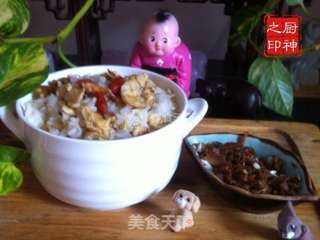 蟹子酱蛋炒饭的做法步骤:8