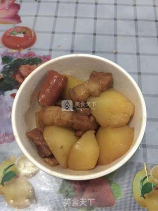 土豆红烧肉的做法步骤:8