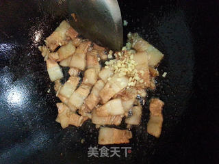 韭苔炒五花肉的做法步骤:6