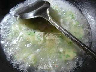 五花肉韭菜面疙瘩的做法步骤:7