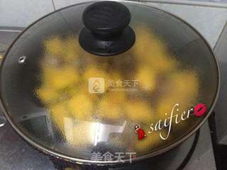五花肉炒南瓜片的做法步骤:6