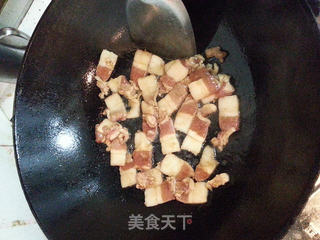 韭苔炒五花肉的做法步骤:5
