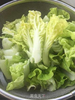 白菜炖豆腐的做法步骤:4