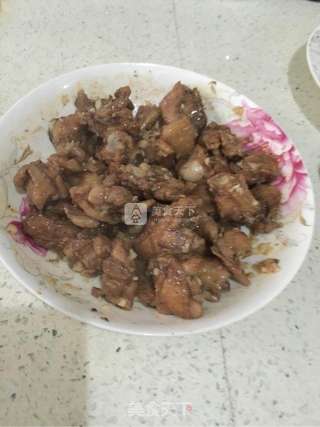 微波炉蒜香鸡丁的做法步骤:7