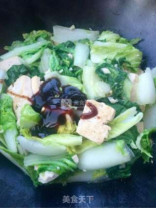 白菜炖豆腐的做法步骤:10